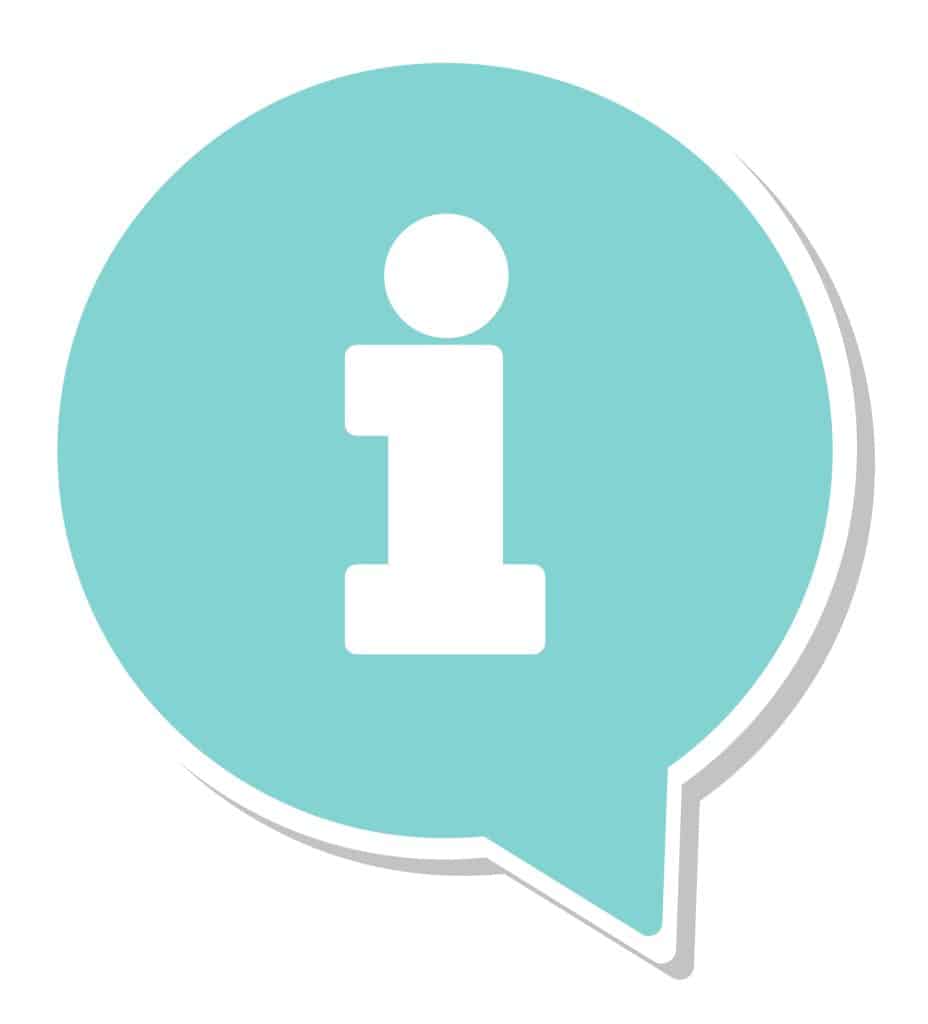 infomerkki puhekuplassa